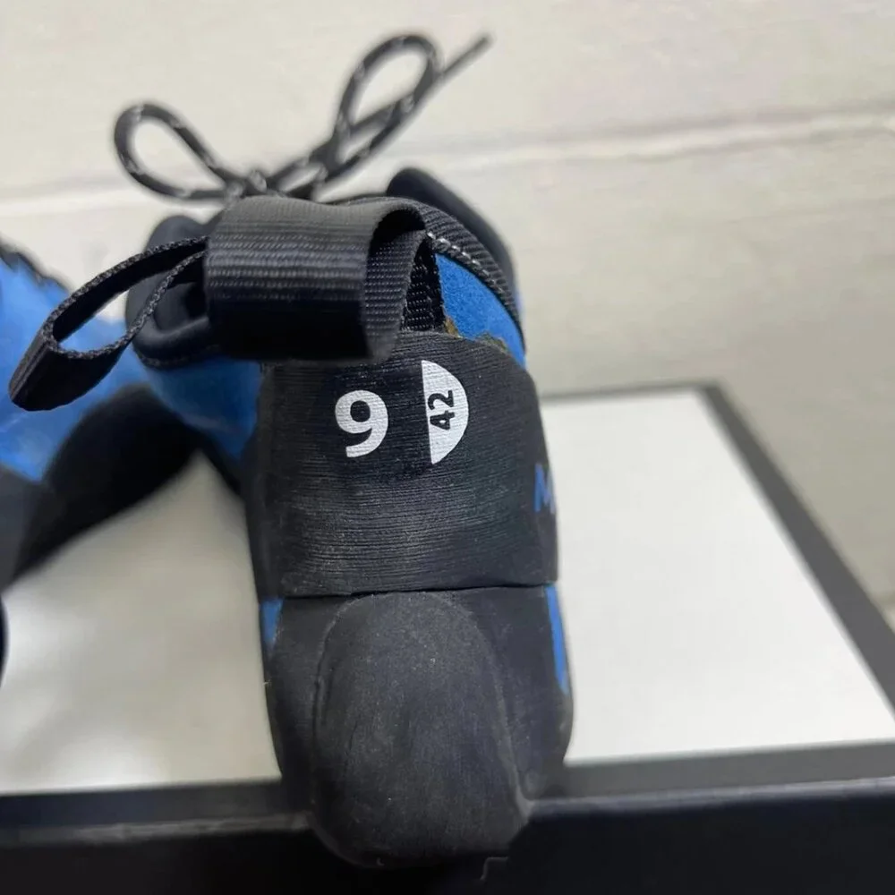 Mad‎ Rock Nomad Blue Black Climbing Shoes Lace up Men's 9 US/8 UK